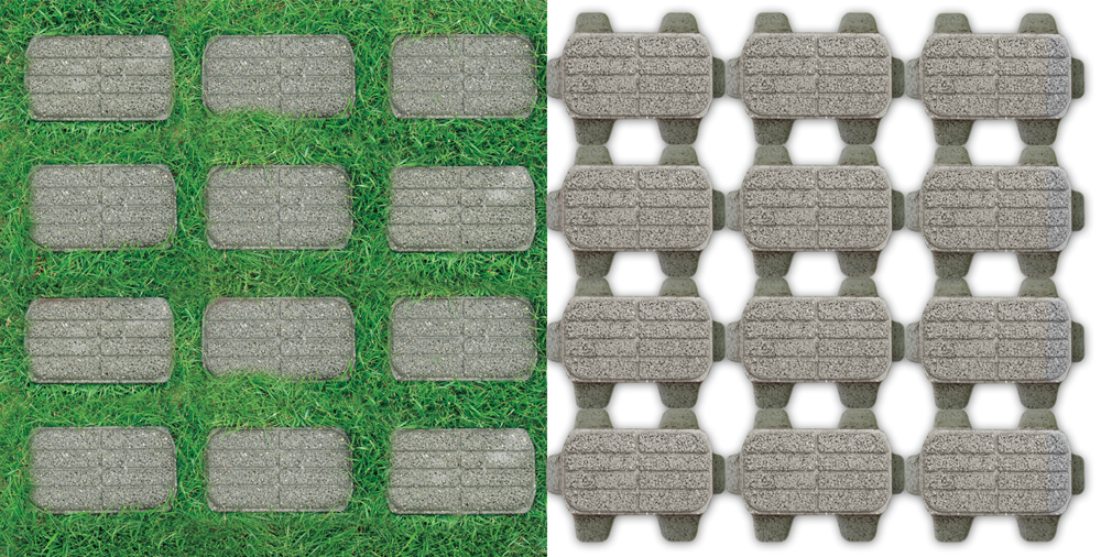 美緑（みりょく）ブロック 敷設パターン