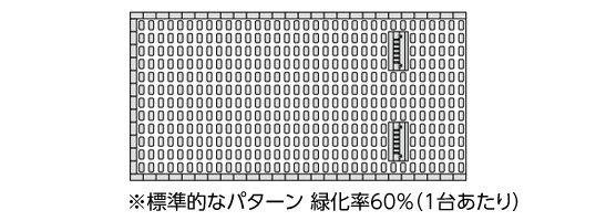 植生用ブロック（緑化ブロック）図面